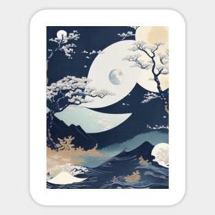 Japanese Ocean Sticker